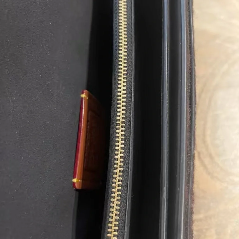 Coach Brown and Black Leopard Shoulder Bag with Gold 'C' - Picture 5 of 6